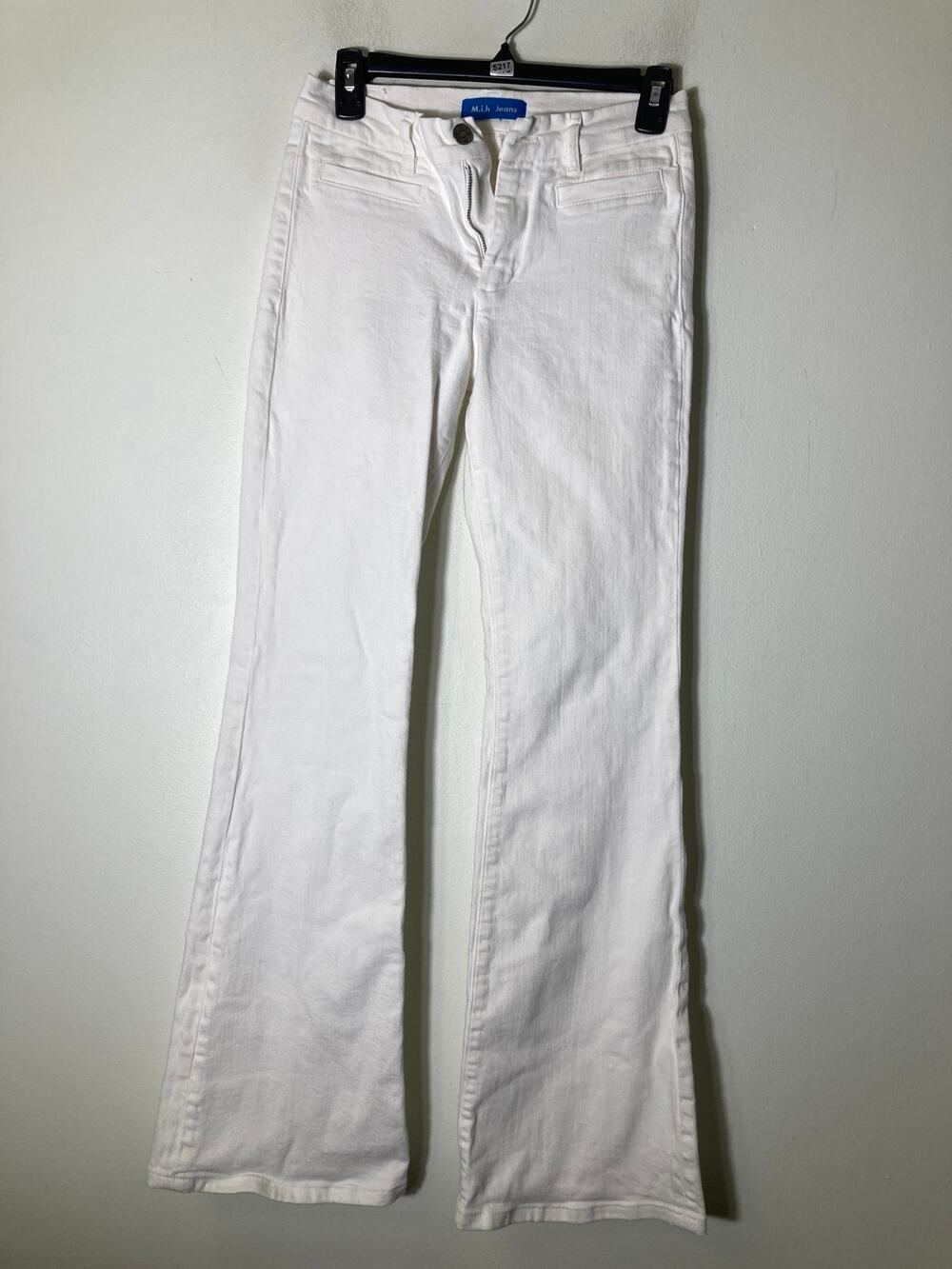 M.i.H Jeans White High Rise Kick Denim Sz 26